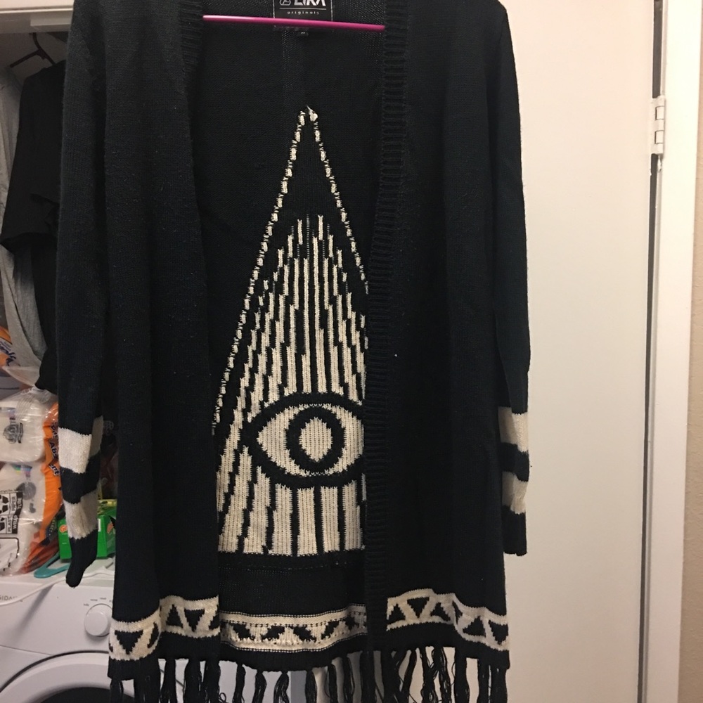 Evil eye cardigan